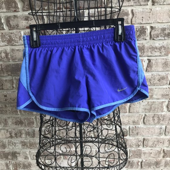 Nike Dri Fit Running Shorts Ladies  Small Blue EUC - Picture 1 of 13